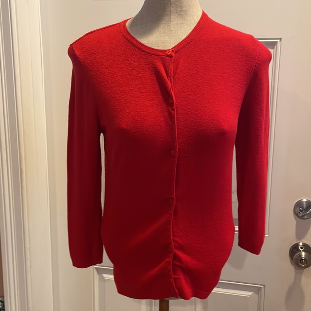 B B’s closet sweater Cardigan women’s size S small Vintage red